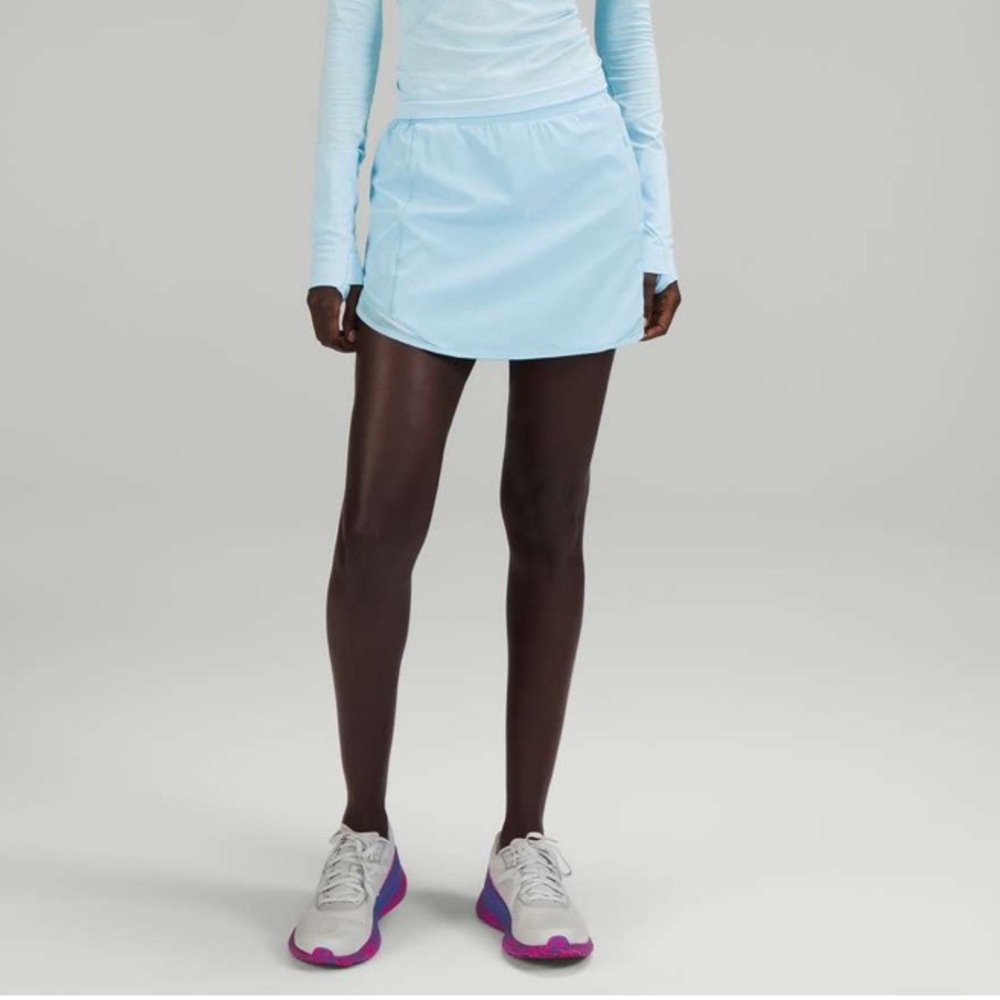 Lululemon Hotty Hot High-Rise Skirt Blue Chill - Picture 13 of 13
